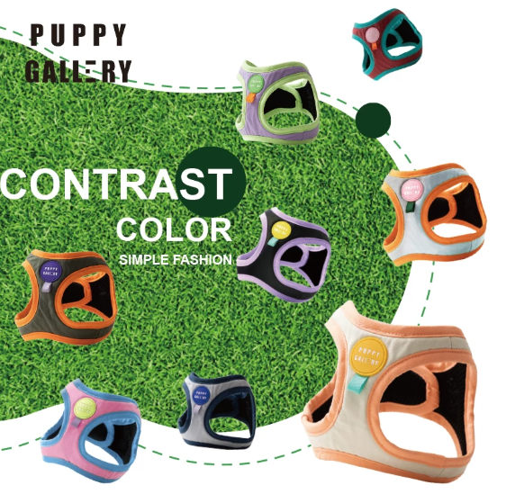 Adjustable Dog Harness Vest, Lightweight No-Pull Harness for Small Dogs Walking