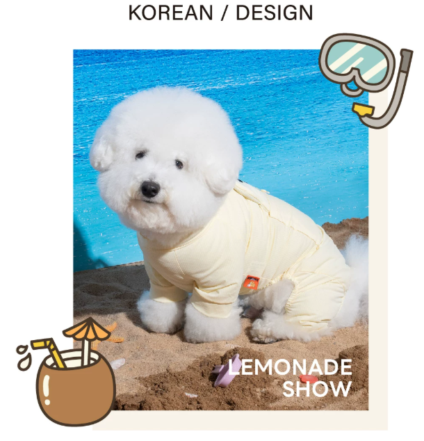 Dog Hooded Cooling Jumpsuit, Breathable Four-Legged Summer Outfit for Small Dogs