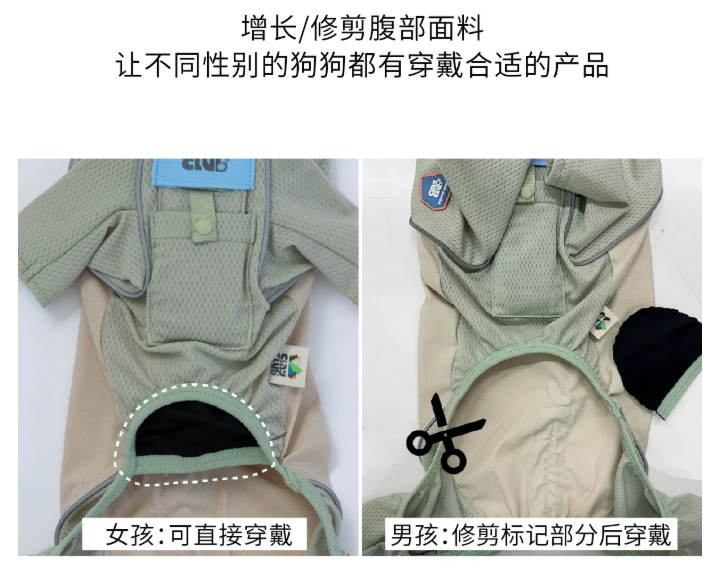 Dog Summer Cooling Harness Jumpsuit, Full-Coverage UV Protection Outfit for Outdoor