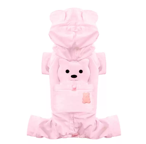 Dog Hooded Cooling Jumpsuit, Breathable Four-Legged Summer Outfit for Small Dogs