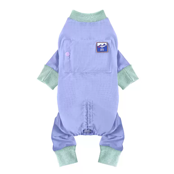Dog Summer Cooling Jumpsuit, Breathable Four-Legged Outfit for Small Dogs
