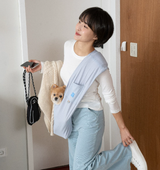 Breathable Dog Sling Carrier, Portable Crossbody Bag for Small Dogs Outdoor Travel