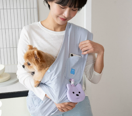 Breathable Dog Sling Carrier, Portable Crossbody Bag for Small Dogs Outdoor Travel