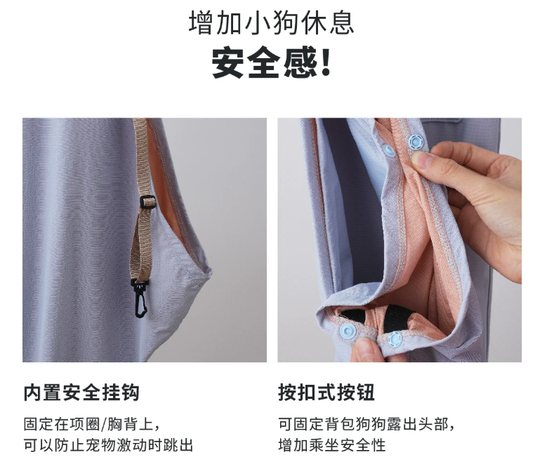 Breathable Dog Sling Carrier, Portable Crossbody Bag for Small Dogs Outdoor Travel