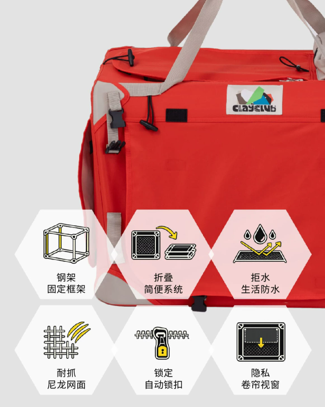 Foldable Dog Travel Tote Bag, Portable Multi-Purpose Carrier for Small Dogs Outdoor