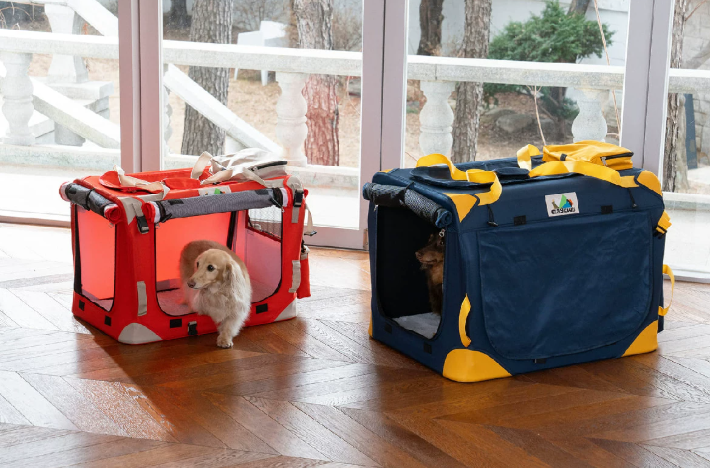 Foldable Dog Travel Tote Bag, Portable Multi-Purpose Carrier for Small Dogs Outdoor