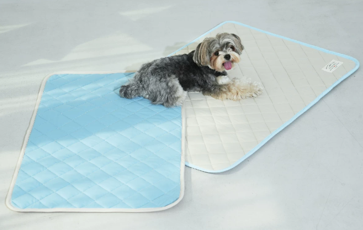 Ice Silk Cooling Dog Mat, Washable Summer Pet Pad for All Breeds