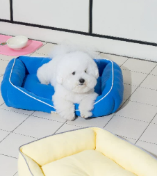 Ice Silk Cooling Dog Nest Bed, Breathable Summer Pet Bed for Small & Medium Dogs