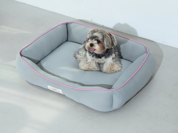 Ice Silk Cooling Dog Nest Bed, Breathable Summer Pet Bed for Small & Medium Dogs