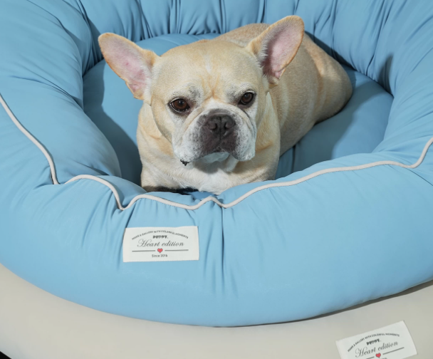 Ice Silk Cooling Dog Nest Bed, Breathable Summer Pet Bed for Small & Medium Dogs