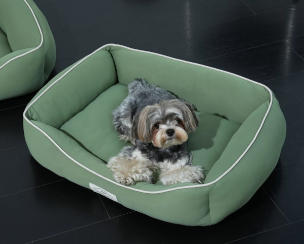 Ice Silk Cooling Dog Nest Bed, Breathable Summer Pet Bed for Small & Medium Dogs