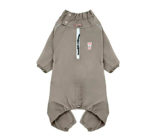 Go Pro Weather Suit Waterproof Dog Raincoat with Reflective Strips