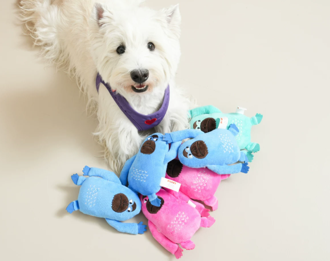 Plush Gorilla Squeaky Interactive Dog Chew Toy