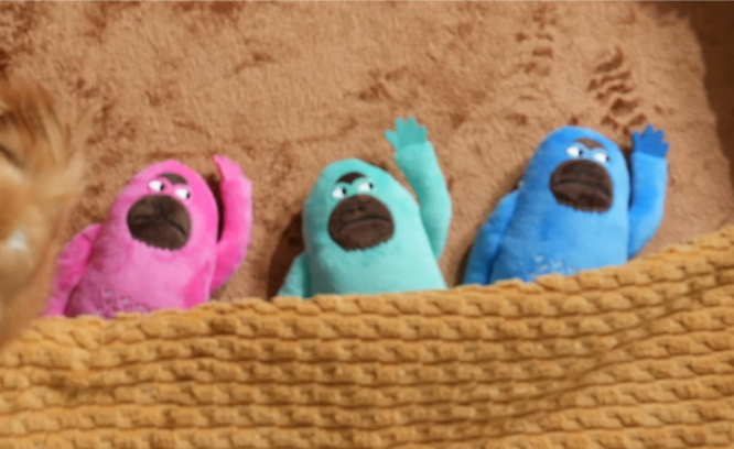 Plush Gorilla Squeaky Interactive Dog Chew Toy