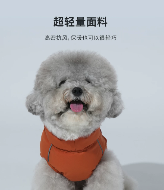 Dog Cloud Insulated Vest, Thermal Reflective Winter Coat for Small/Medium Dogs