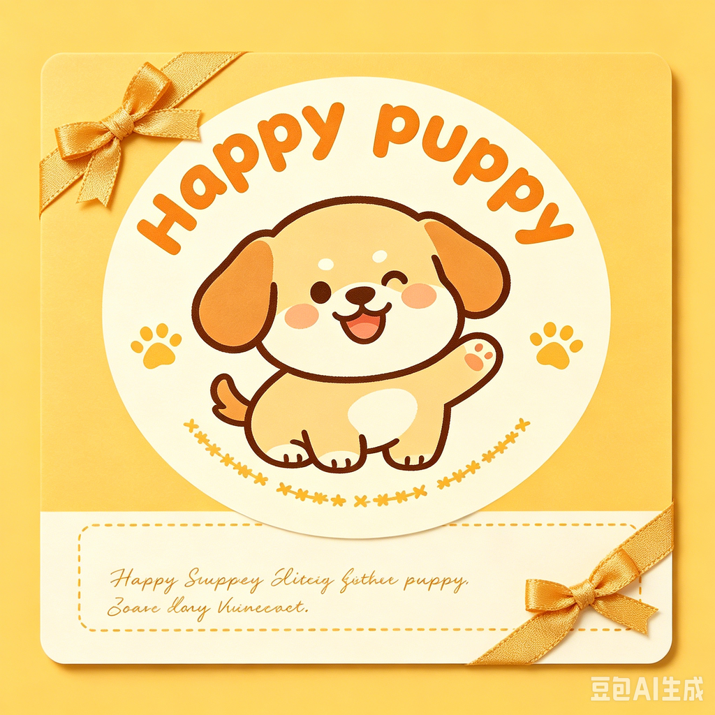 Happy Puppy Gift Card, Perfect Gift for Dog Lovers & Pet Parents